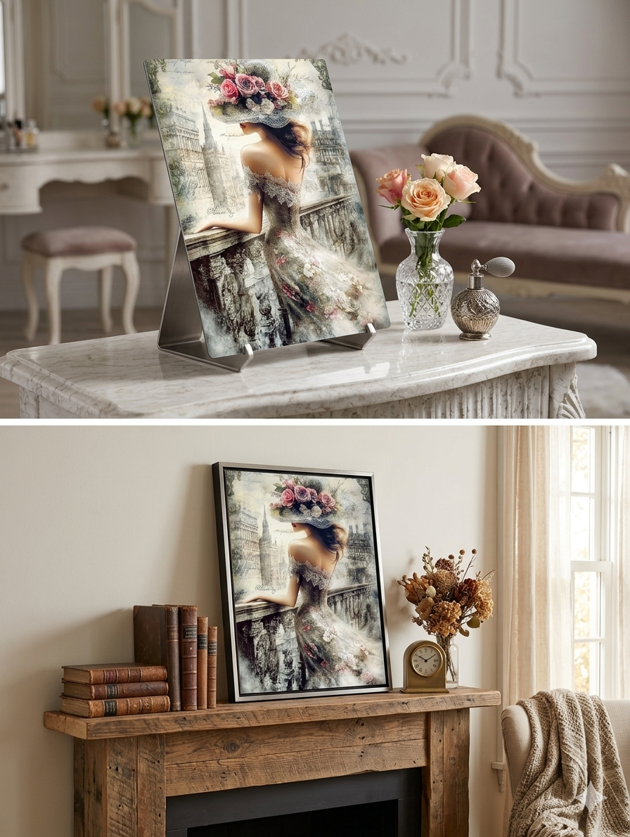 ## Elegance in Bloom – 8x10 Premium Metal Art Print