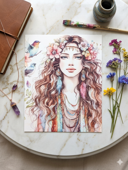 Boho Spirit – Premium Artisanal Metal Print