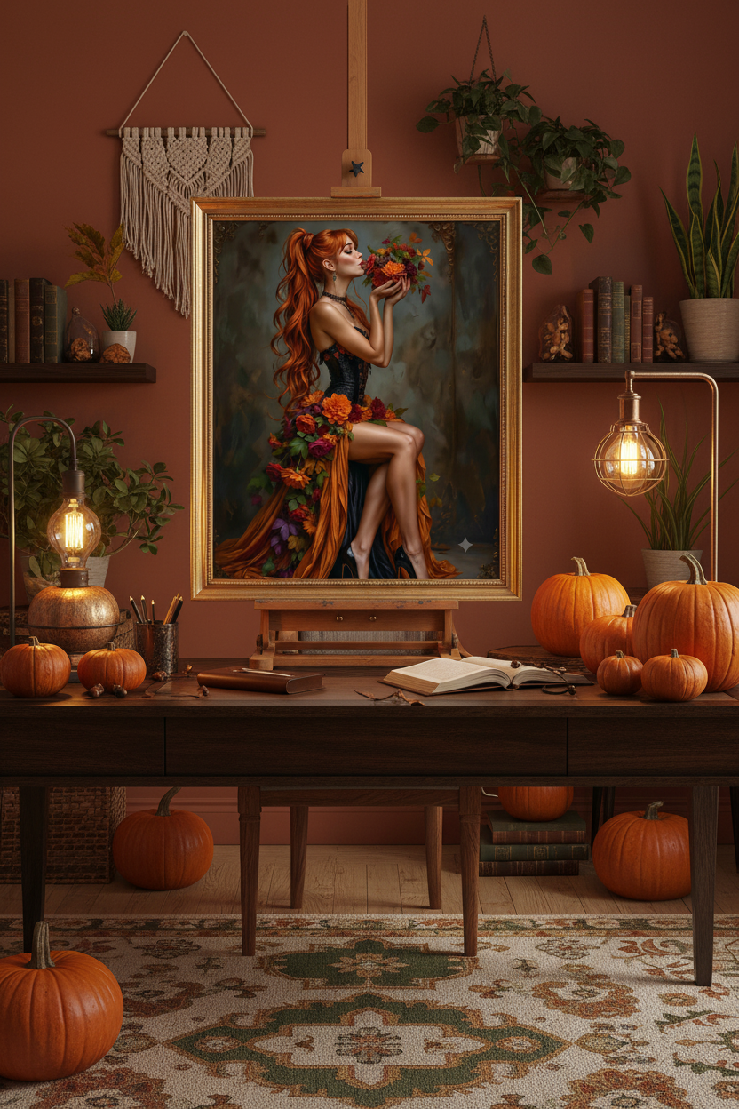 Boho home office lifestyle