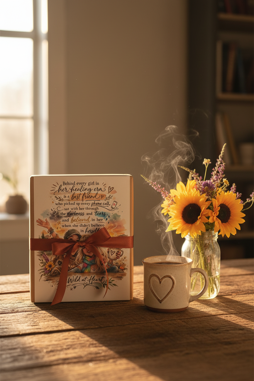 Best Friends Healing Era – 8x10 Metal Print | Boho Friendship Wall Art