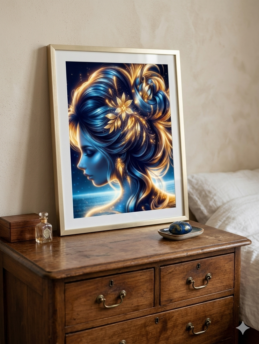 Celestial Maiden | High-Definition Metal Art Print
