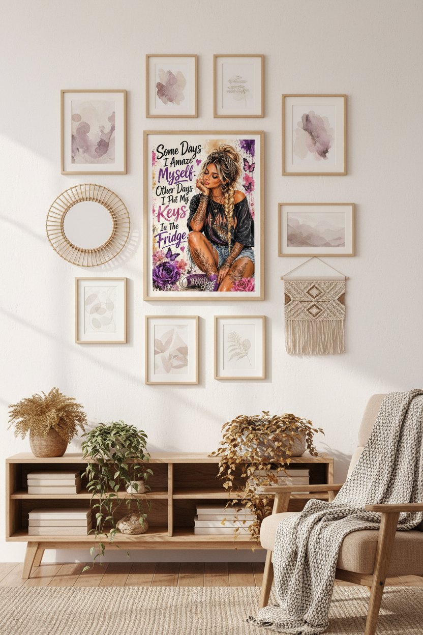 Some Days I Amaze Myself 8x10 Gallery Wall